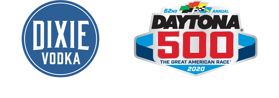 Dixie Vodka and Daytona 500 Logos