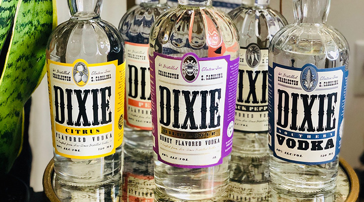 Dixie Vodka Bottles