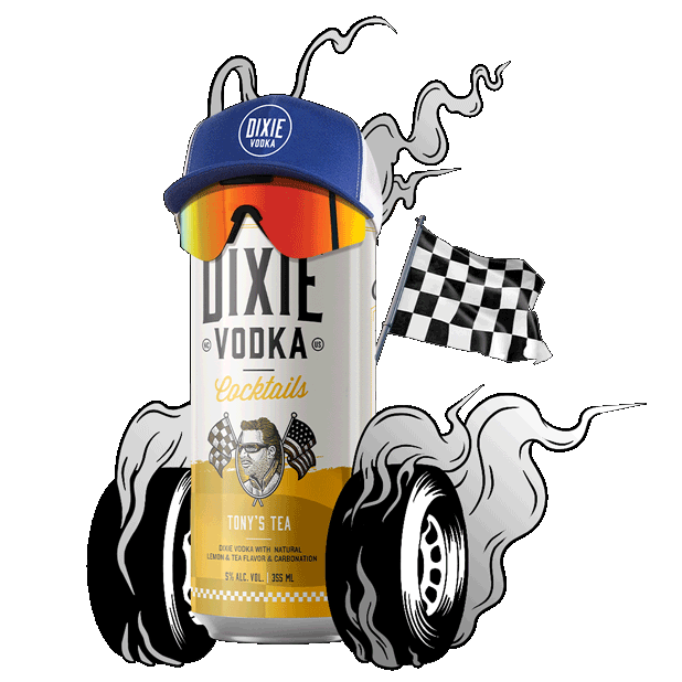 Dixie Vodka Tony's Tea "Racing Can"